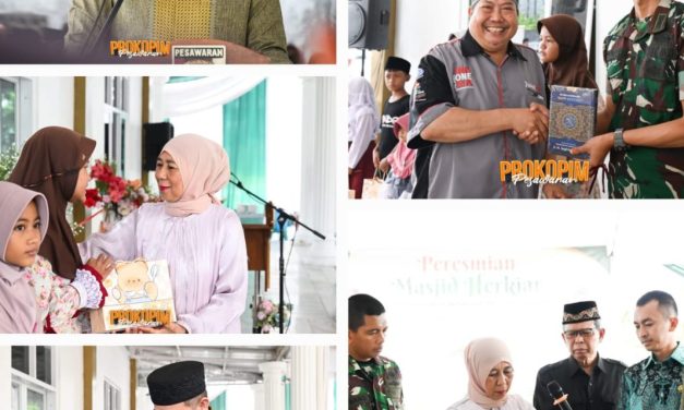 Bupati Dendi Ramadhona Resmikan Masjid Herkiar Kompi Senapan A Batalyon 143 Tri Wira Eka Jaya